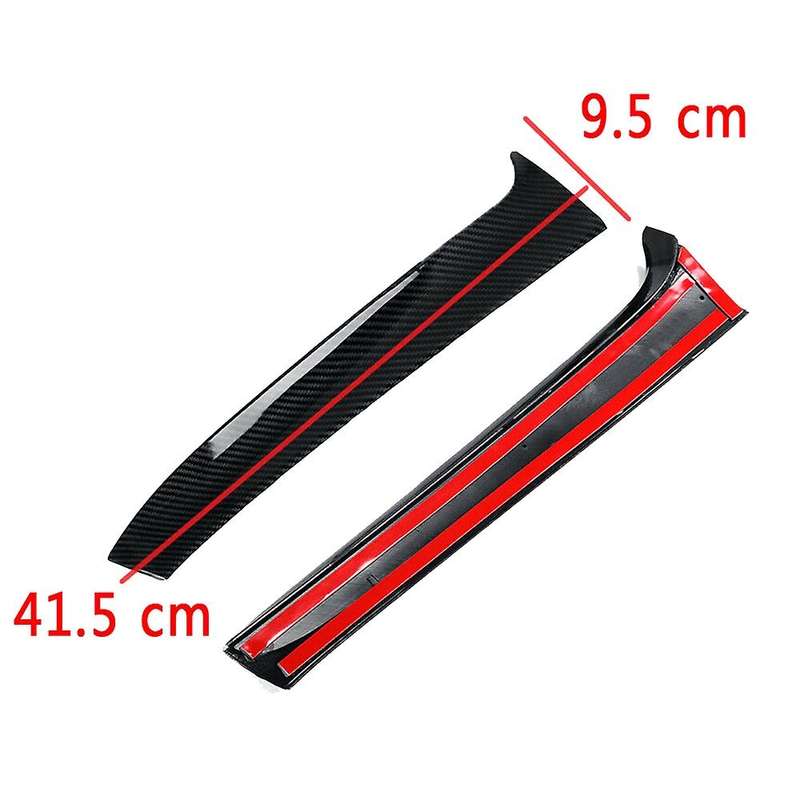 Carbon Fiber Rear Window Side Spoiler Trim for  Golf 7 R Variant Wagen