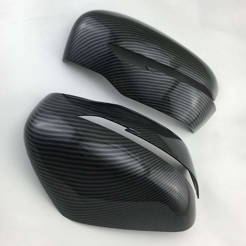 Carbon Fiber Rear View Rearview Side Glass Mirror Cover Trim Frame Side Mirror Caps for Navara NP300