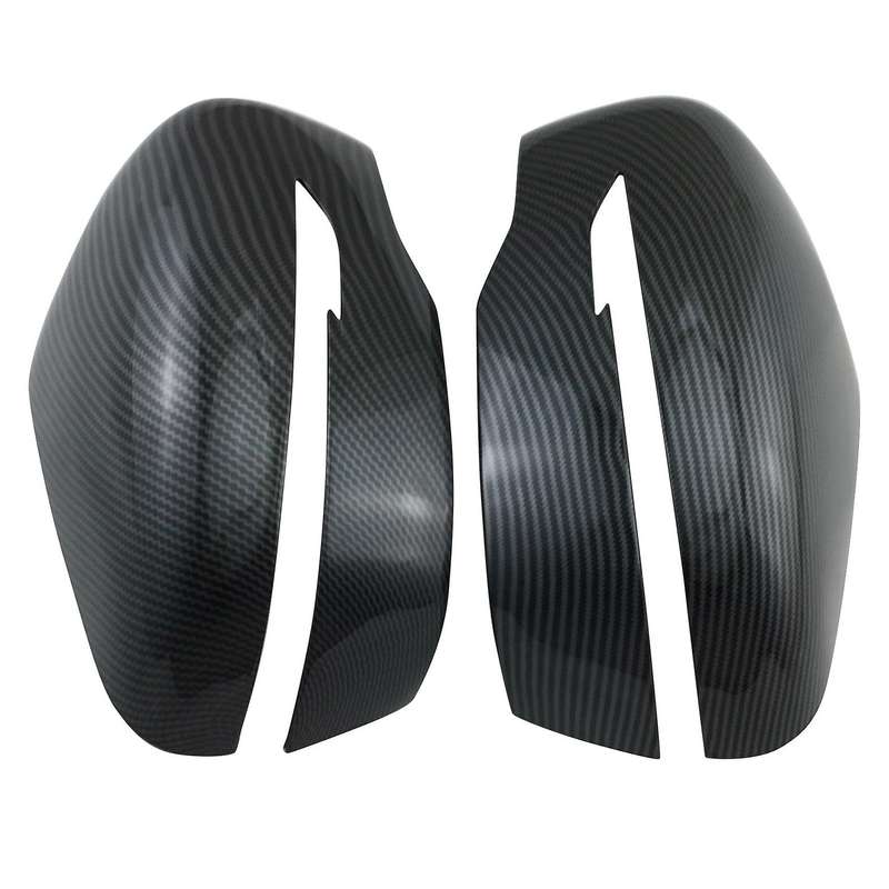 Carbon Fiber Rear View Rearview Side Glass Mirror Cover Trim Frame Side Mirror Caps for Navara NP300