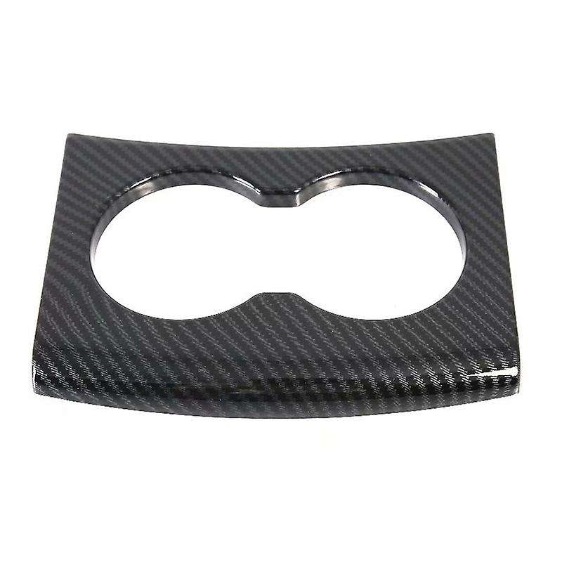 Carbon Fiber Rear Water Cup Holder Frame Cover Trim for Model S/X 2014-2020