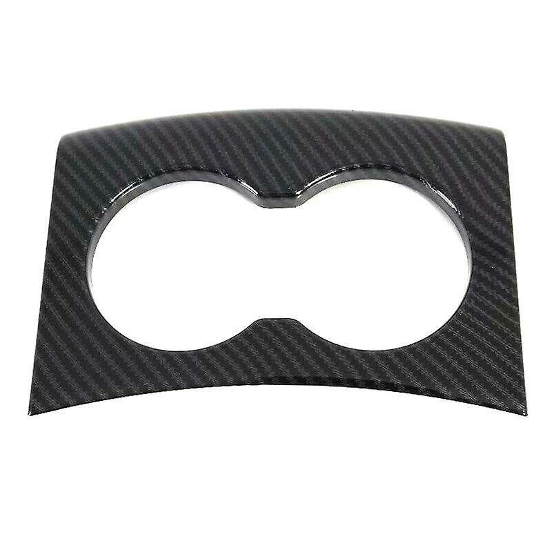 Carbon Fiber Rear Water Cup Holder Frame Cover Trim for Model S/X 2014-2020