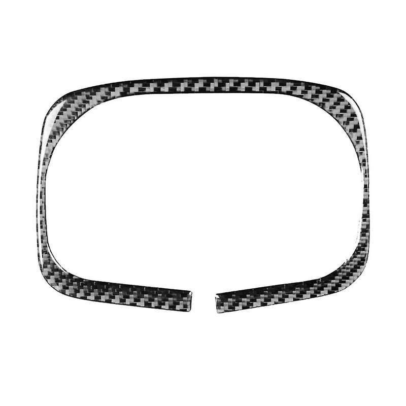 Carbon Fiber Rear Water Cup Holder Frame Cover Trim for 2006-2011