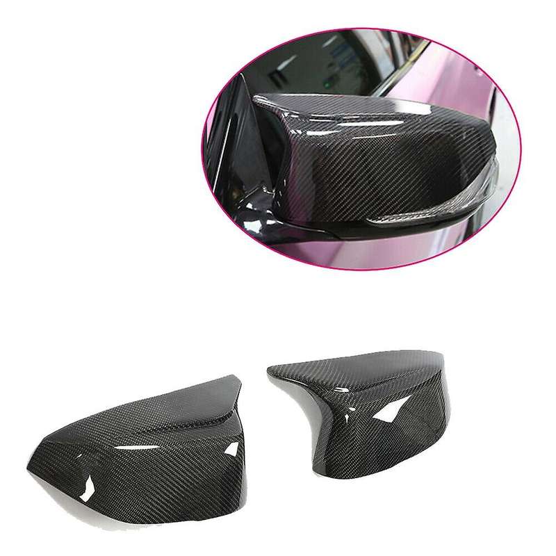 Carbon Fiber Rear View Mirror Housing Ox Horn Cover-Side Mirror Cover for Q50 Q70 Q60 Qx30 2014+