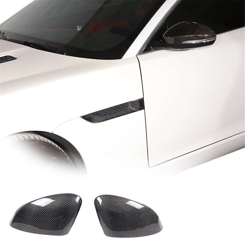 Carbon Fiber Rearview Mirror Cover for F-Type 2013-2020 Door Side Mirror Cover Trim Exterior Accesso