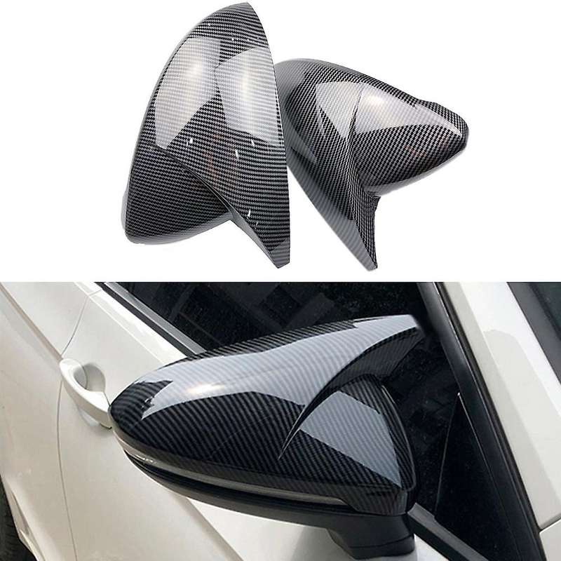 Carbon Fiber Rearview Mirror Cover Door Side Wing Mirror Caps Trim Shell for Golf 7 7.5 MK7 2015 201