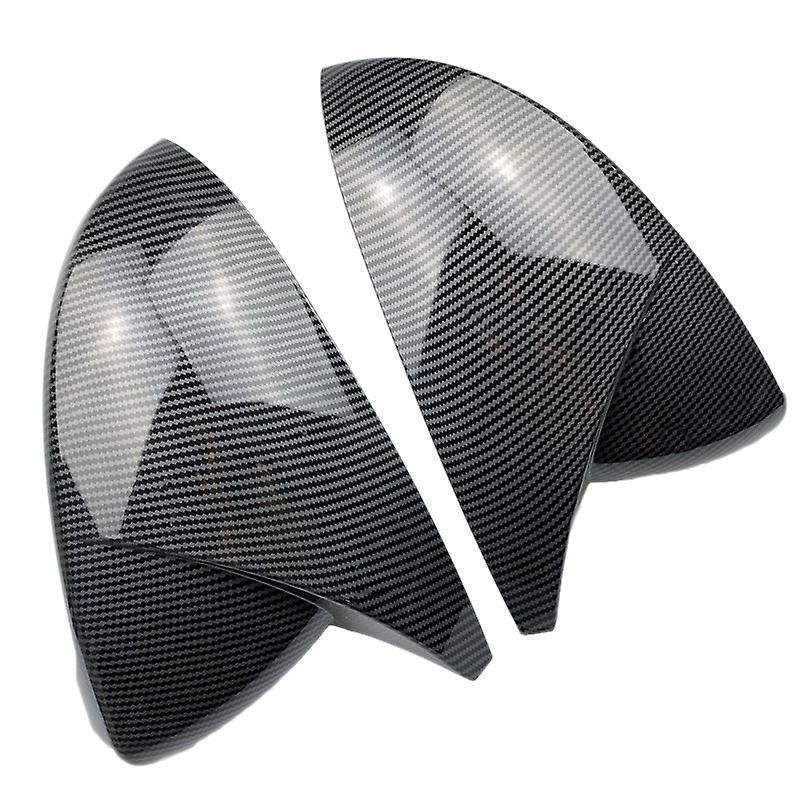 Carbon Fiber Rearview Mirror Cover Door Side Wing Mirror Caps Trim Shell for Golf 7 7.5 MK7 2015 201