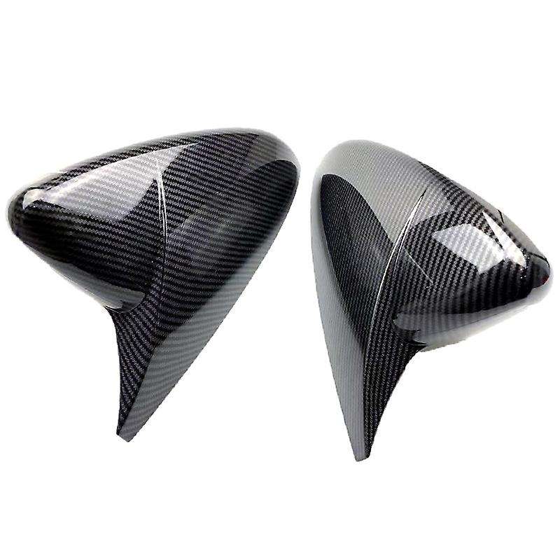 Carbon Fiber Rearview Mirror Cover Door Side Wing Mirror Caps Trim Shell for 3 Axela 2019 2020