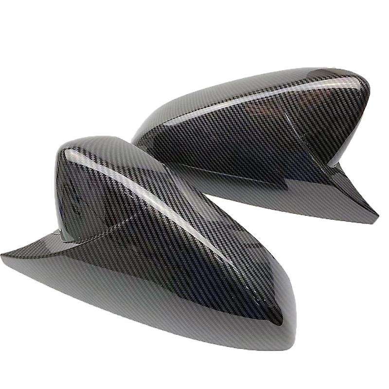 Carbon Fiber Rearview Mirror Cover Door Side Wing Mirror Caps Trim Shell for 3 Axela 2019 2020