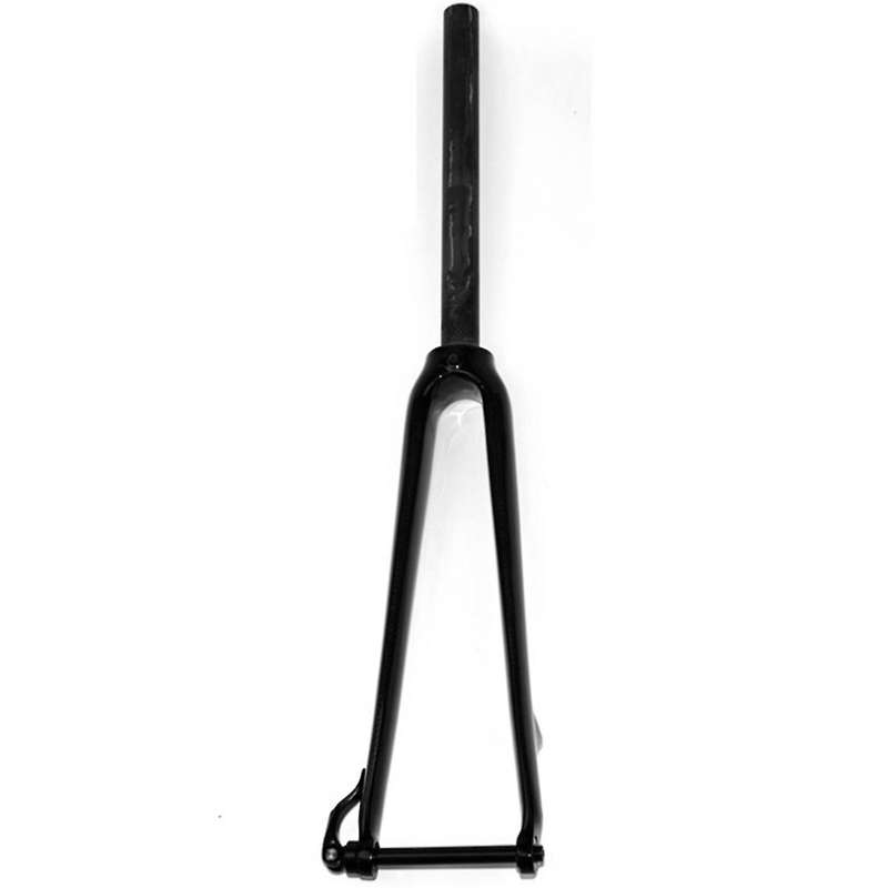 Carbon Fiber Road Bike Front Fork Disc Brake Cylinder Axle Hard Fork 700C with Cylinder Axle Rod Ope