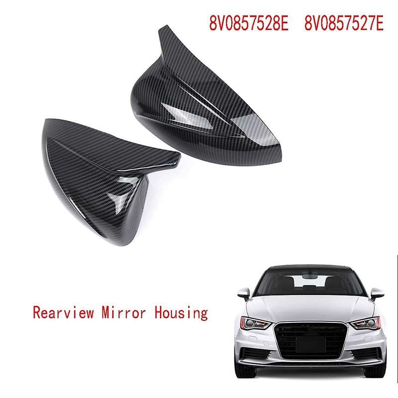 Carbon Fiber Replacement Mirror Covers for A3 S3 RS3 2014-2020 Rearview Mirror Housing