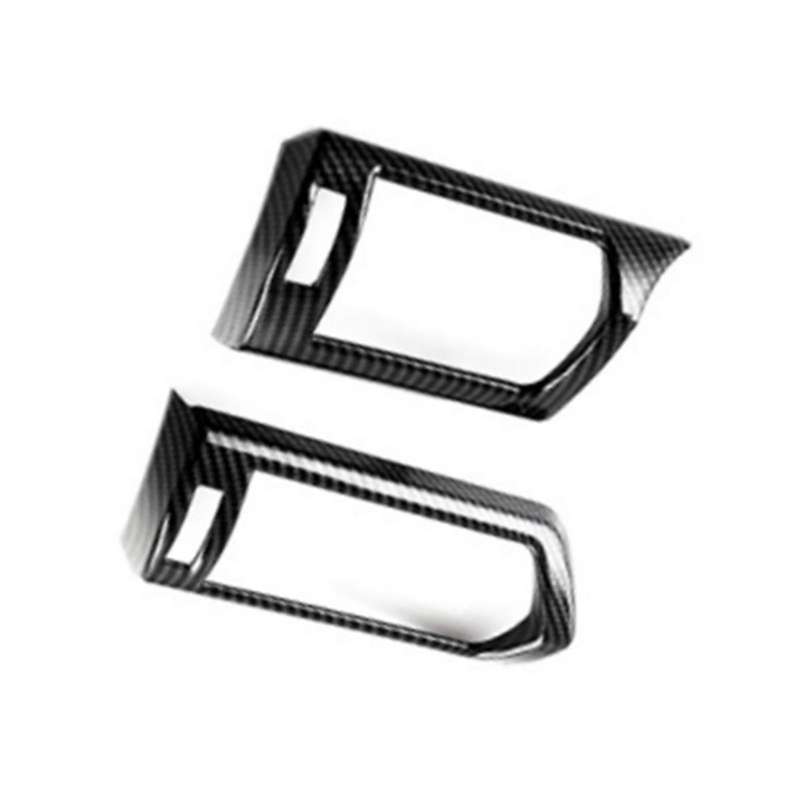 Carbon Fiber Side Dashboard Air Condition Vent Outlet Cover Trim Frame Sticker for Land Cruiser 300