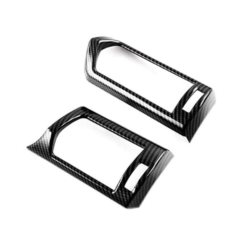 Carbon Fiber Side Dashboard Air Condition Vent Outlet Cover Trim Frame Sticker for Land Cruiser 300