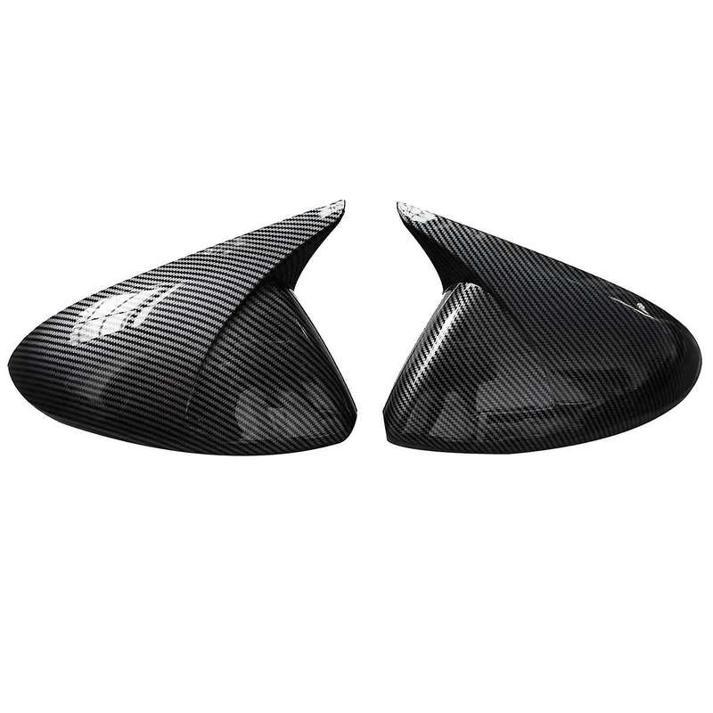 Carbon Fiber Side Door Rearview Mirror Cover Housing Cap for Cruze 2017 2018 Wing Mirror Ox Horn Tr