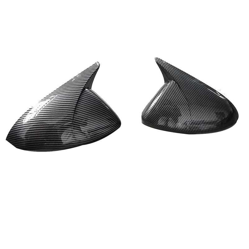 Carbon Fiber Side Door Rearview Mirror Cover Housing Cap for Cruze 2017 2018 Wing Mirror Ox Horn Tr