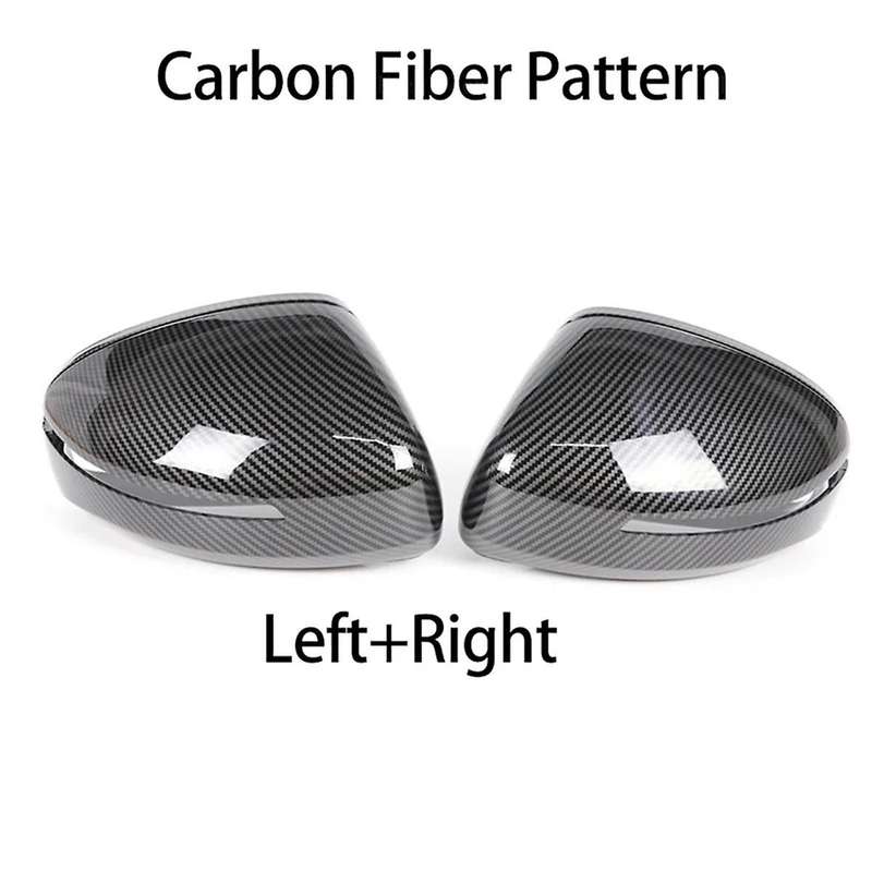 Carbon Fiber Side Wing Door Mirror Cover Rearview Mirror Cover Cap Trim for TT TTS TT 8J MK2 R8 42
