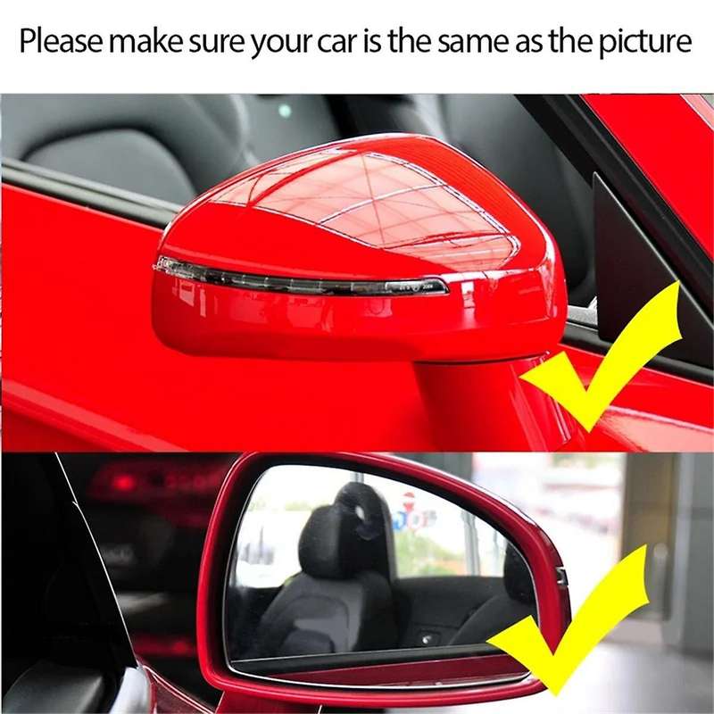 Carbon Fiber Side Wing Door Mirror Cover Rearview Mirror Cover Cap Trim for TT TTS TT 8J MK2 R8 42