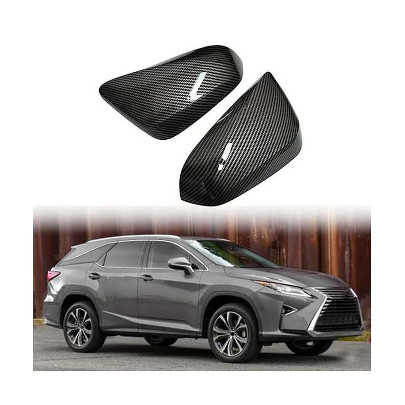 Carbon Fiber Side Rearview Mirror Cap Cover Rear View Mirror Covers Direct Replace for Rx/nx 2015-2