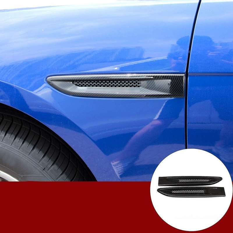 Carbon Fiber Side Air Vent Outlet Cover Trim Decoration for XF XE F-Pace X761 Accessories Set of 2Pc