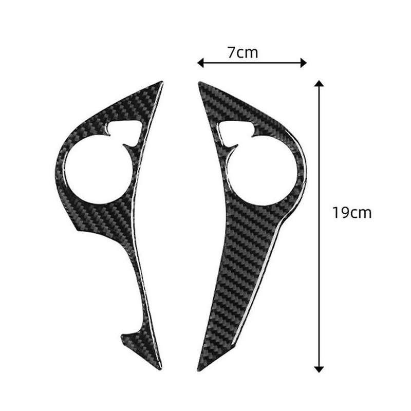 Carbon Fiber Steering Wheel Button Cover Trim for Accord 2013-17 Type B