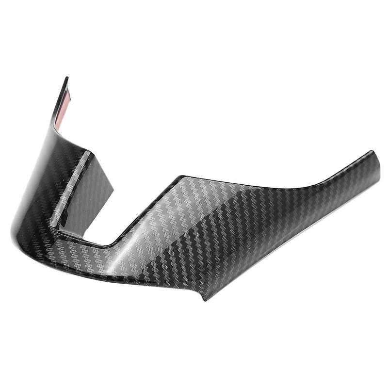 Carbon Fiber Steering Wheel Decorative Frame Panel Cover Trim for Axela 2014 2015 2016