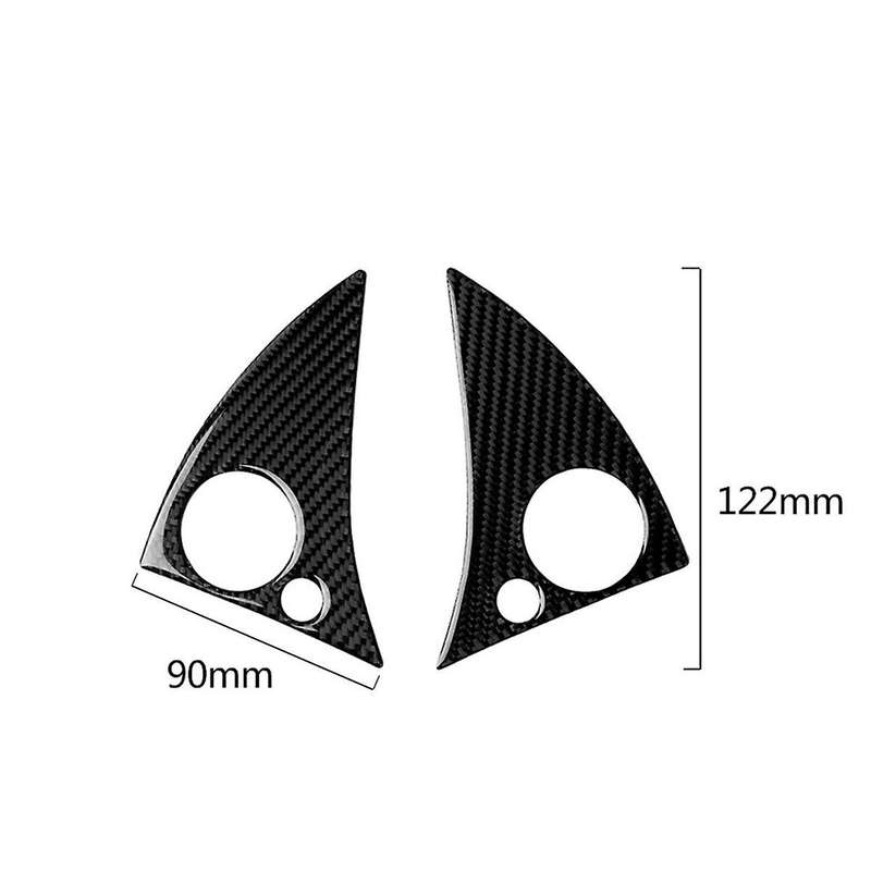 Carbon Fiber Steering Wheel Button Trim for - C Class W204 2007-2010