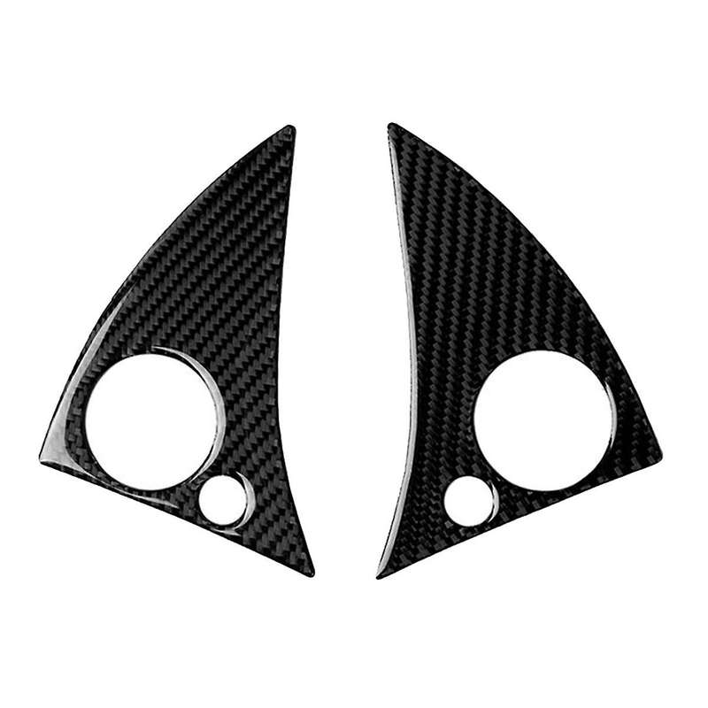 Carbon Fiber Steering Wheel Button Trim for - C Class W204 2007-2010