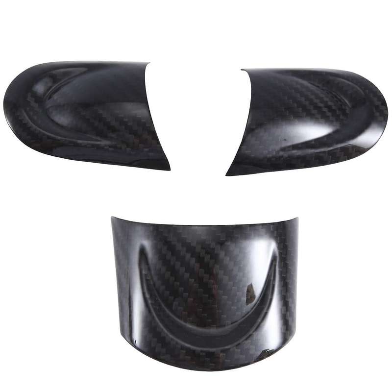 Carbon Fiber Steering Wheel Cover Trim Steering Wheel Instrument Panel Cover Moulding for R55 R56 R5