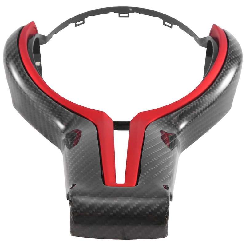 Carbon Fiber Steering Wheel Cover for F30 F10 F18 F20 F25 F34 F48 M3 M6 550D 328M 1 2 3 4 5 6 7 Seri