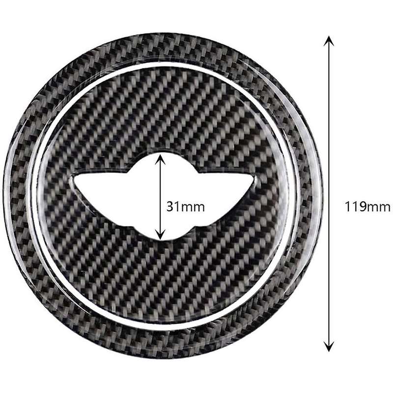 Carbon Fiber Steering Wheel Cover Sticker for R55 R56 R Series Accessories