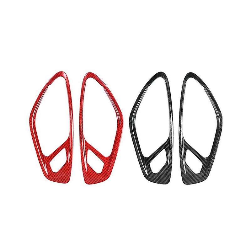 Carbon Fiber Sticker Car Door Inner Handle Frame Interior Trim Accessories for 2016-2023 B
