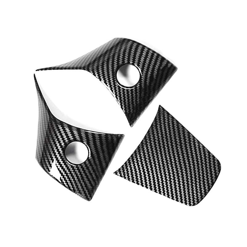 Carbon Fiber Steering Wheel Protective Frame Patch Trim for Model Y