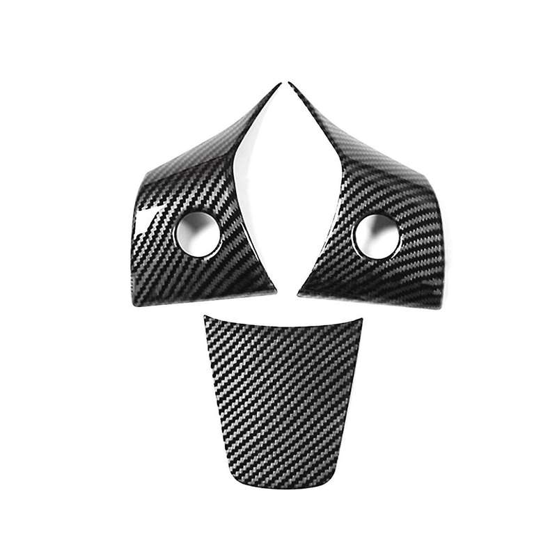 Carbon Fiber Steering Wheel Protective Frame Patch Trim for Model Y