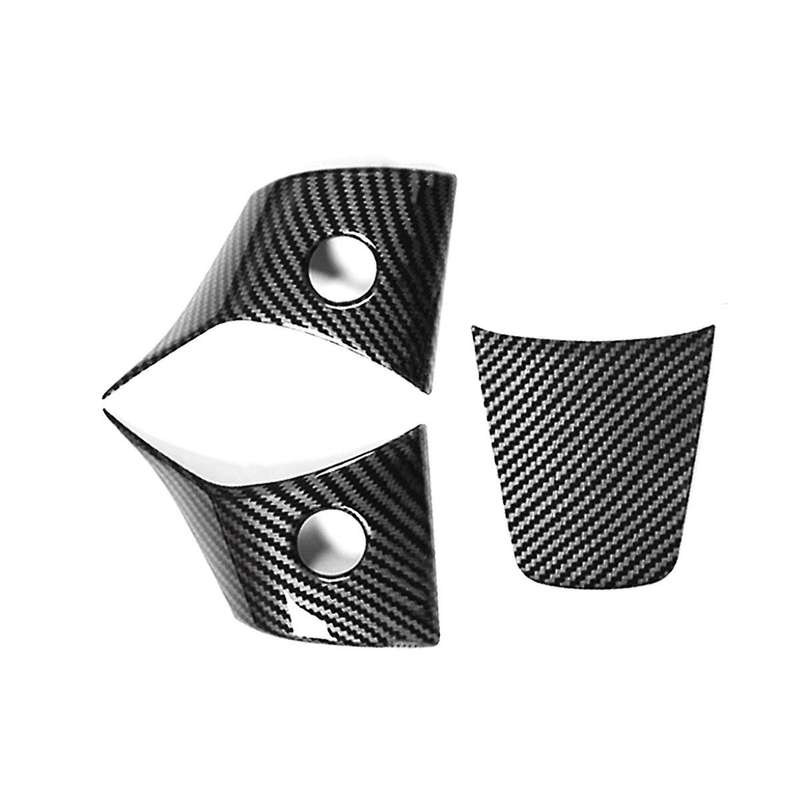 Carbon Fiber Steering Wheel Protective Frame Patch Trim for Model Y