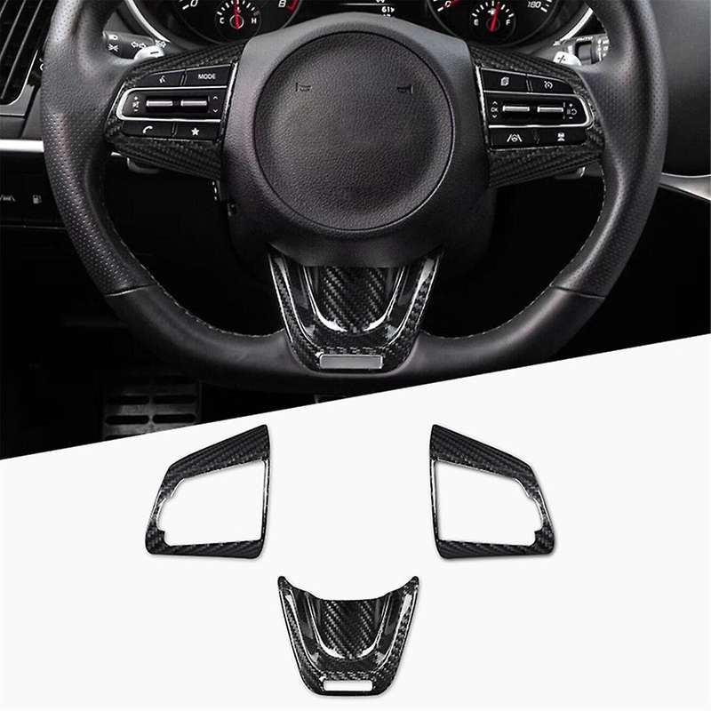 Carbon Fiber Steering Wheel Panel Sticker for 2018-2022 Steering Wheel Control Button Sticker
