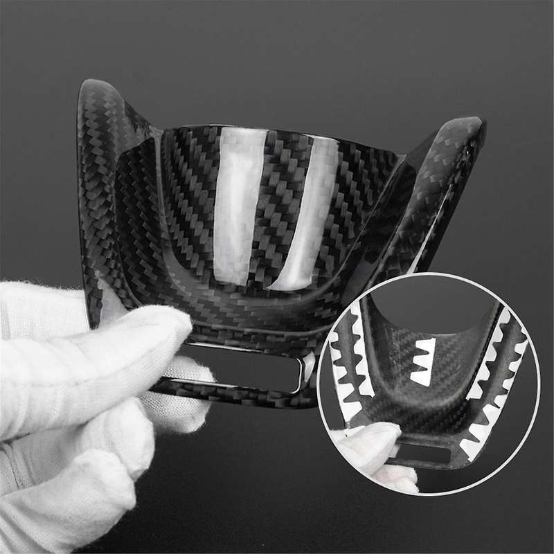Carbon Fiber Steering Wheel Panel Sticker for 2018-2022 Steering Wheel Control Button Sticker