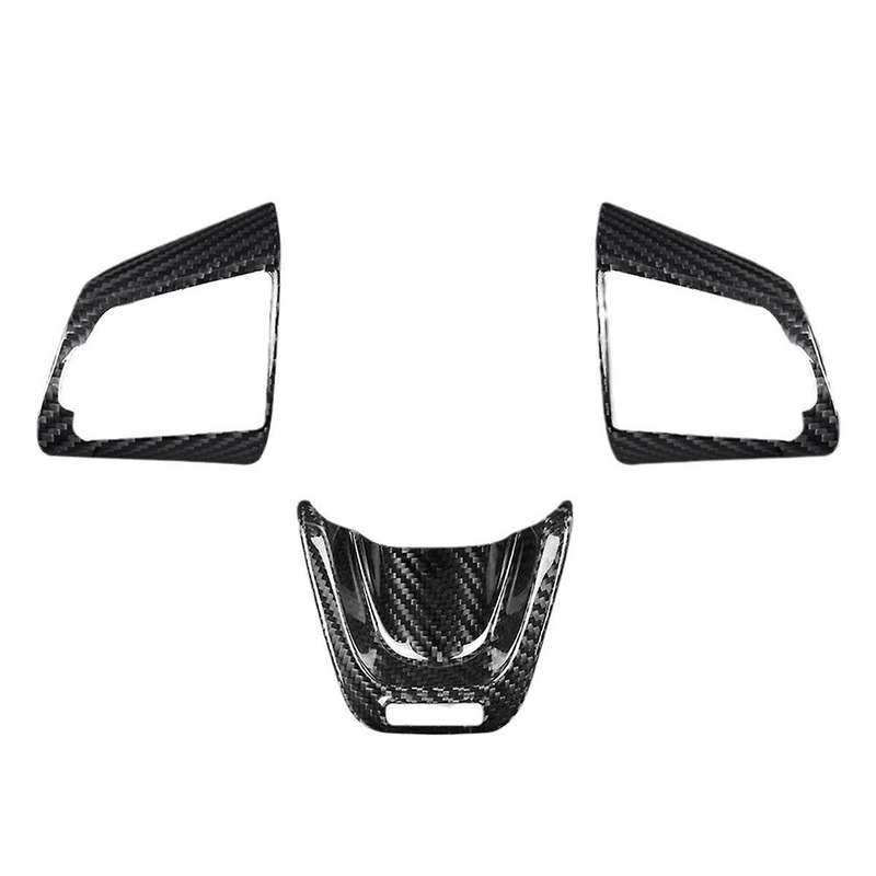 Carbon Fiber Steering Wheel Panel Sticker for 2018-2022 Control Button Frame Cover