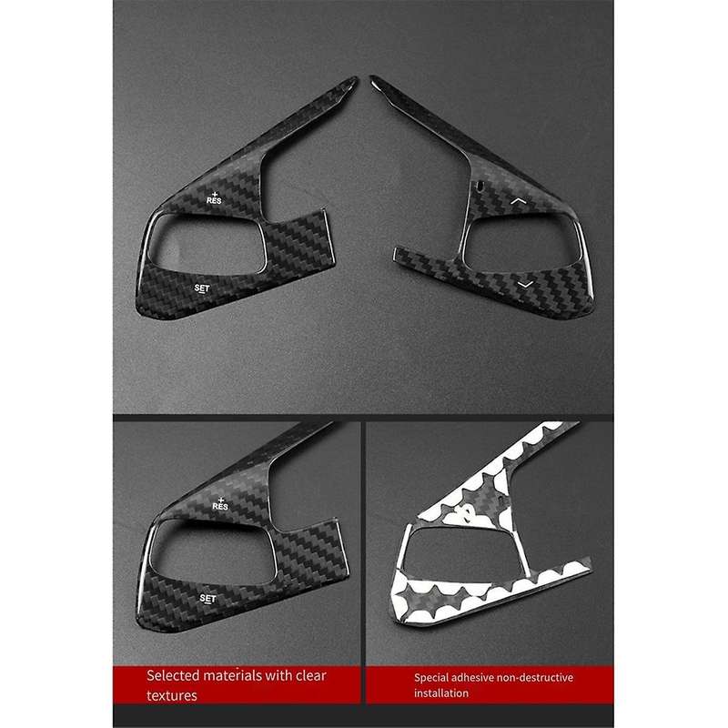 Carbon Fiber Steering Wheel Panel Sticker for C8 2020-2023 Steering Wheel Decoration