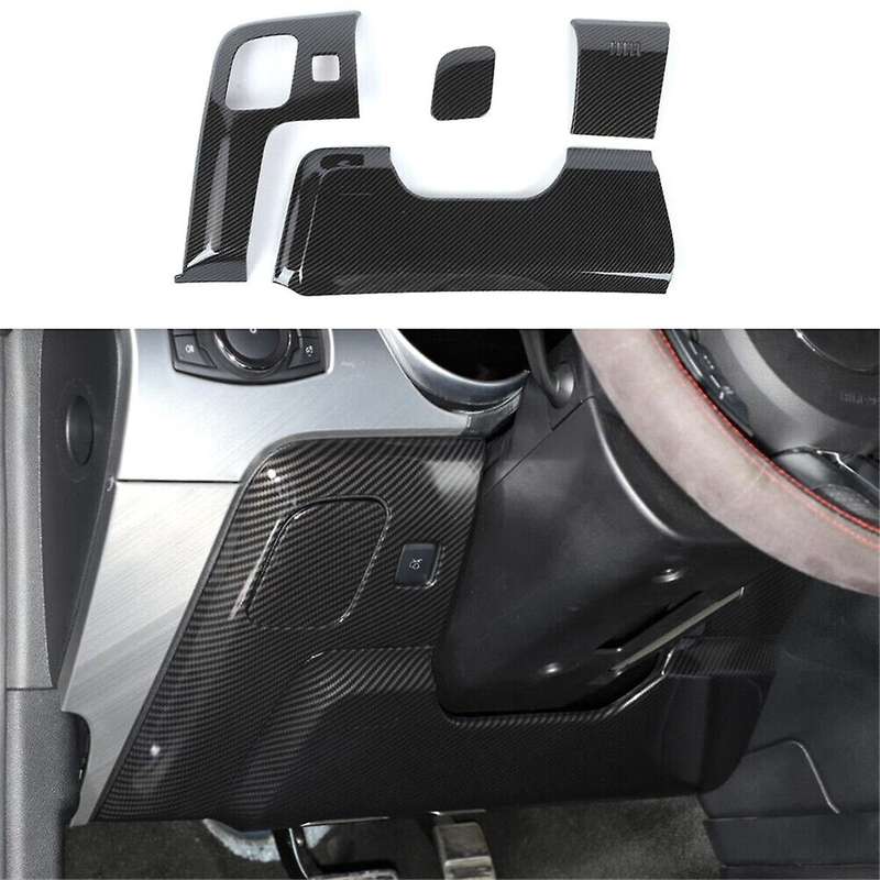 Carbon Fiber Steering Wheel Under Decoration Cover Trim Stickers for 2015-2021 Interior Accessories