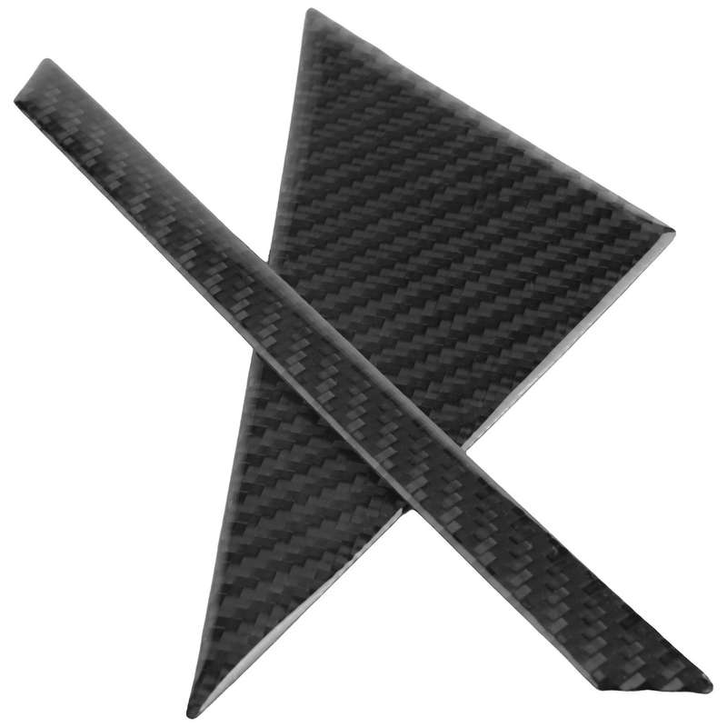 Carbon Fiber Stickers for 2010-15 Door Windows Anterior Triple-cornered Column A-Pillar Exteriors Ca