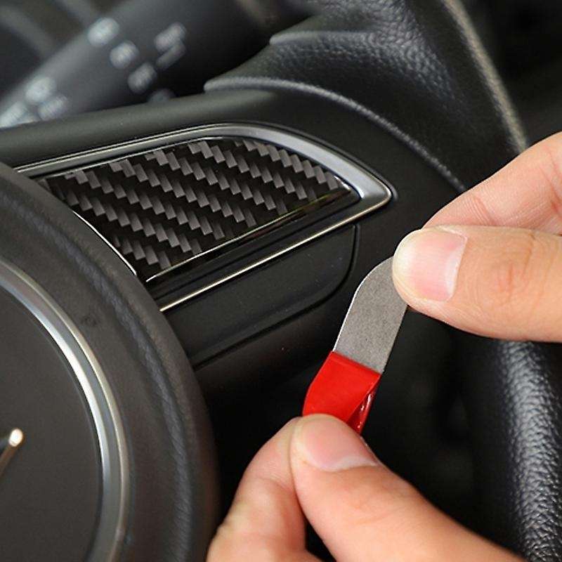 Carbon Fiber Stickers Car Steering Wheel Center Button Decoration Cover Accessories for 2019+