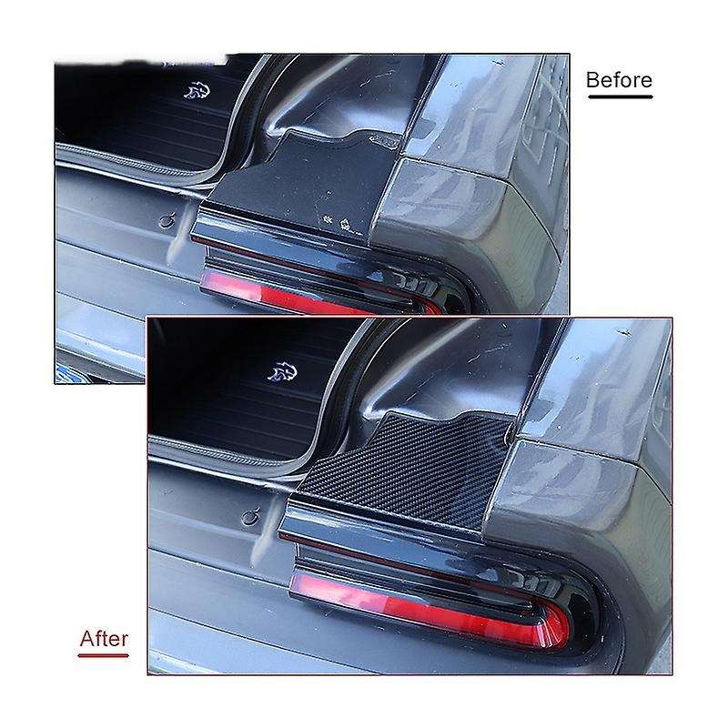 Carbon Fiber Stickers for 2015 Car Trunk Buffer Cover Protection Accessories for 2015+