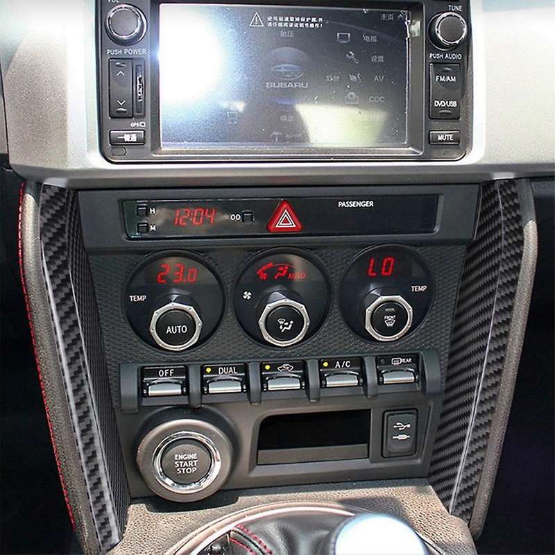 Carbon Fiber Stickers Car Center Console Cover Trim for BRZ 86 2013-2020