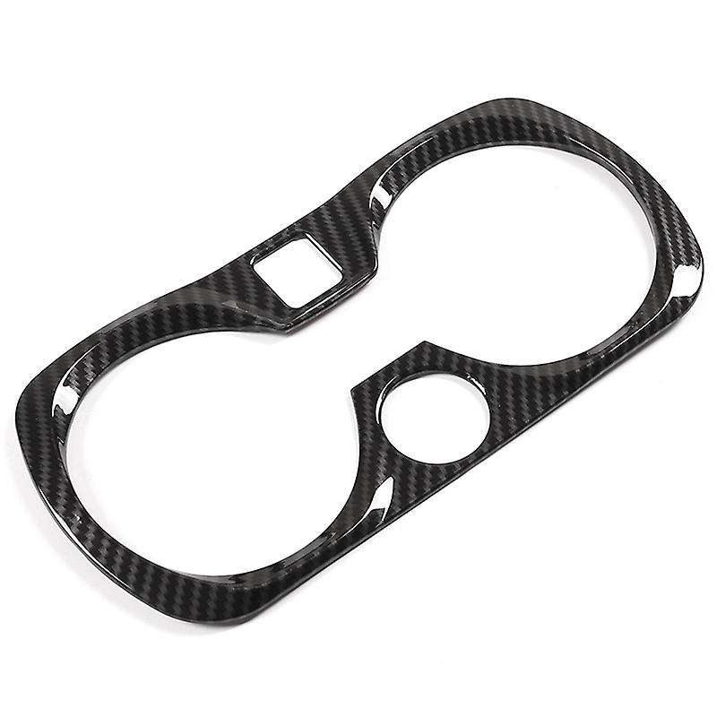 Carbon Fiber Style ABS Car Central Control Cup Holder Frame Trim for 3 Series G20 G28 325Li 2019 202