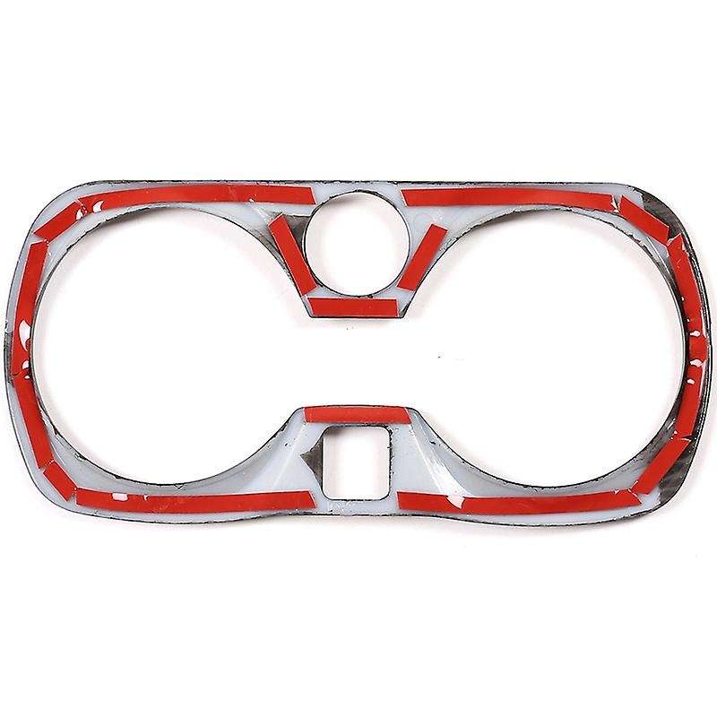 Carbon Fiber Style ABS Car Central Control Cup Holder Frame Trim for 3 Series G20 G28 325Li 2019 202