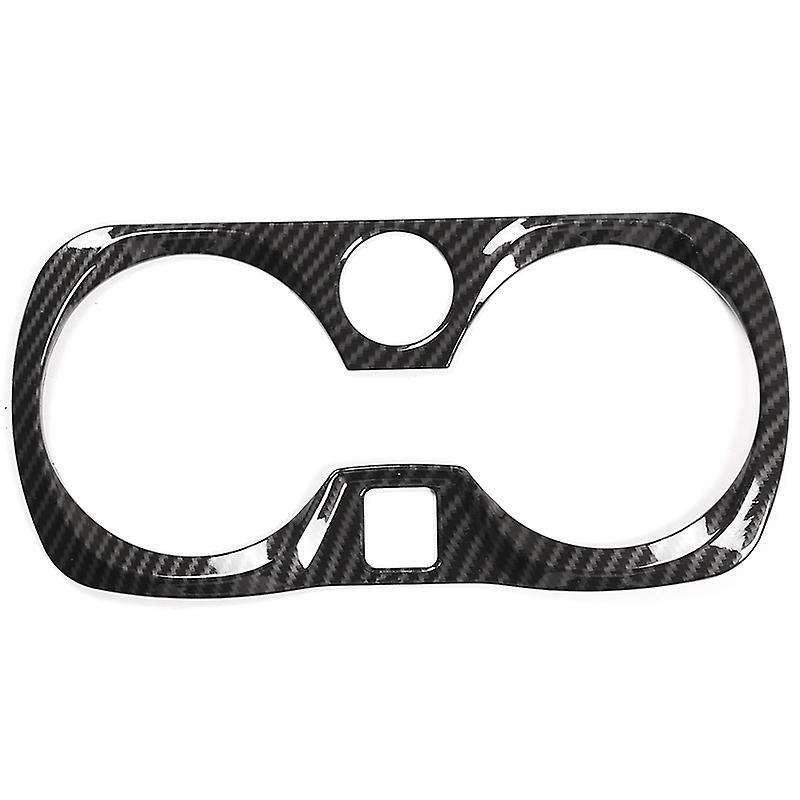 Carbon Fiber Style ABS Car Central Control Cup Holder Frame Trim for 3 Series G20 G28 325Li 2019 202
