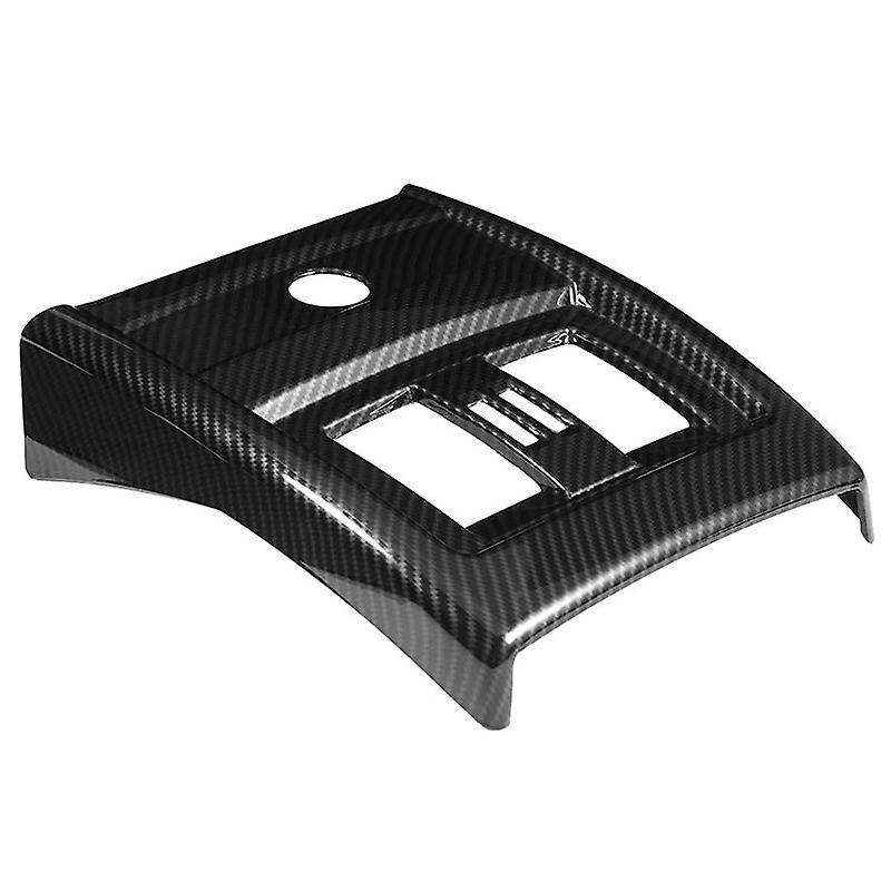 Carbon Fiber Style Abs Chrome Interior Rear Seat Air Conditioning Vent Cover Trim for 3 4 Series Gt