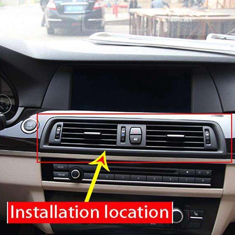 Carbon Fiber Style ABS Console Air-Conditioning Vent Cover Trim for 5 Series F10 2011-2017