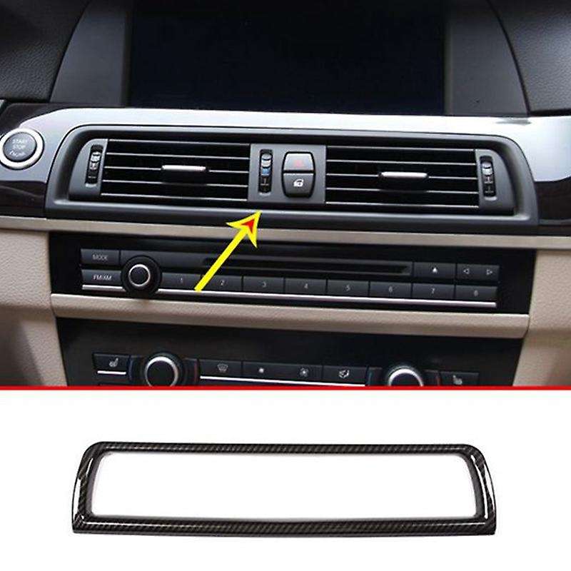 Carbon Fiber Style ABS Console Air-Conditioning Vent Cover Trim for 5 Series F10 2011-2017