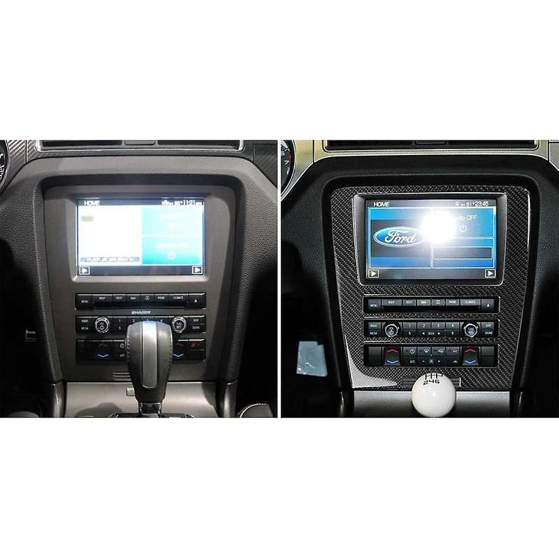 Carbon Fiber Stickers, Central Control CD Panel Cover Moulding, Car Interior Stickers for 2009-2013