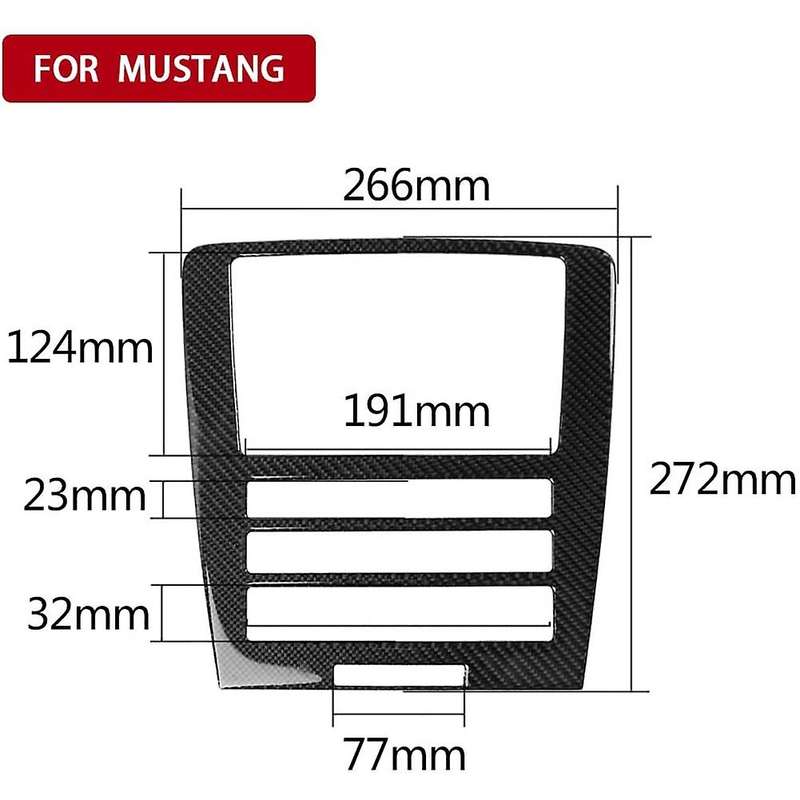 Carbon Fiber Stickers, Central Control CD Panel Cover Moulding, Car Interior Stickers for 2009-2013